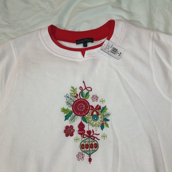 bua/bua Ladies Small Christmas sweatshirt, NWT ￼ - Picture 2 of 4